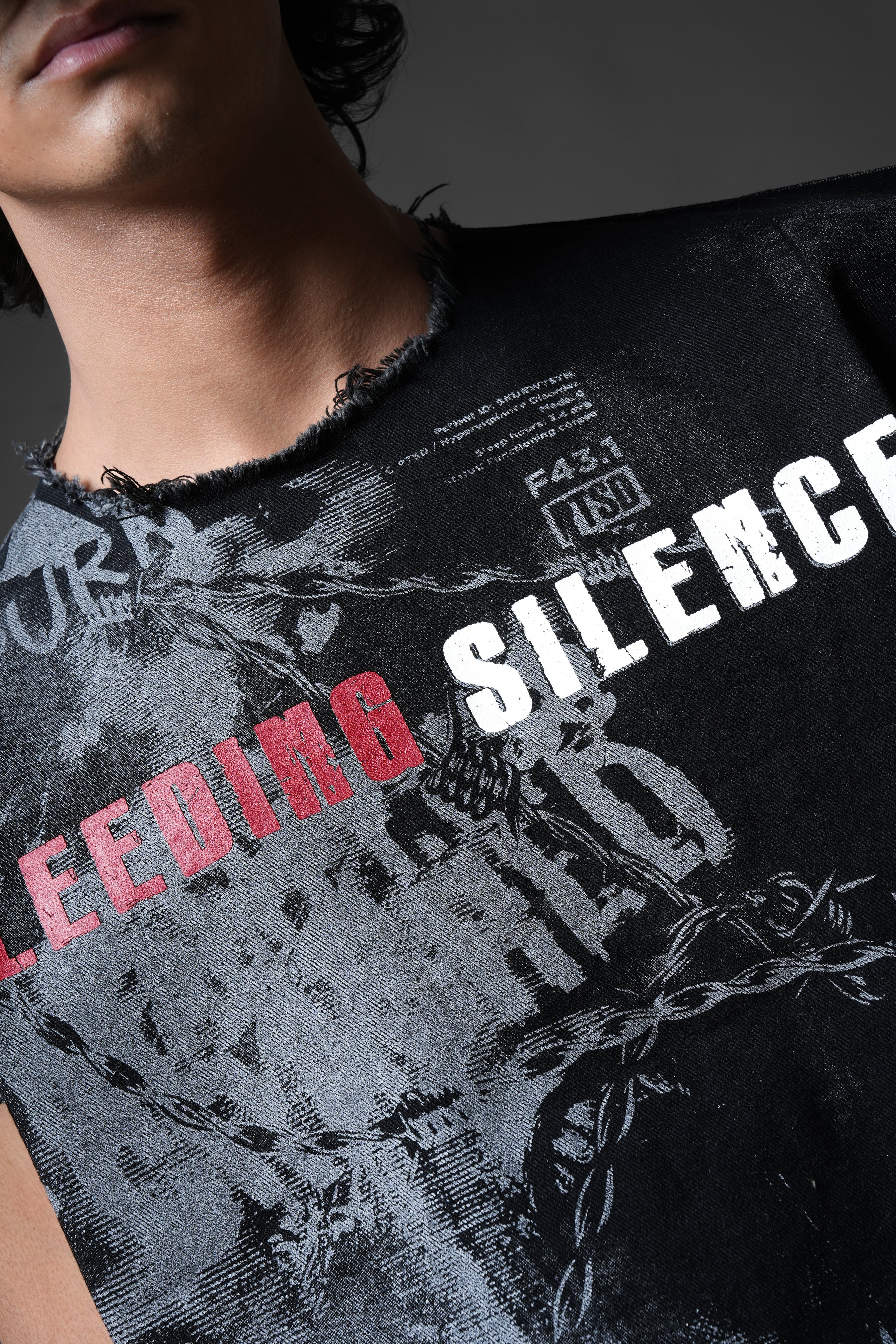 Bleeding Silence Denim Tank - Image 4