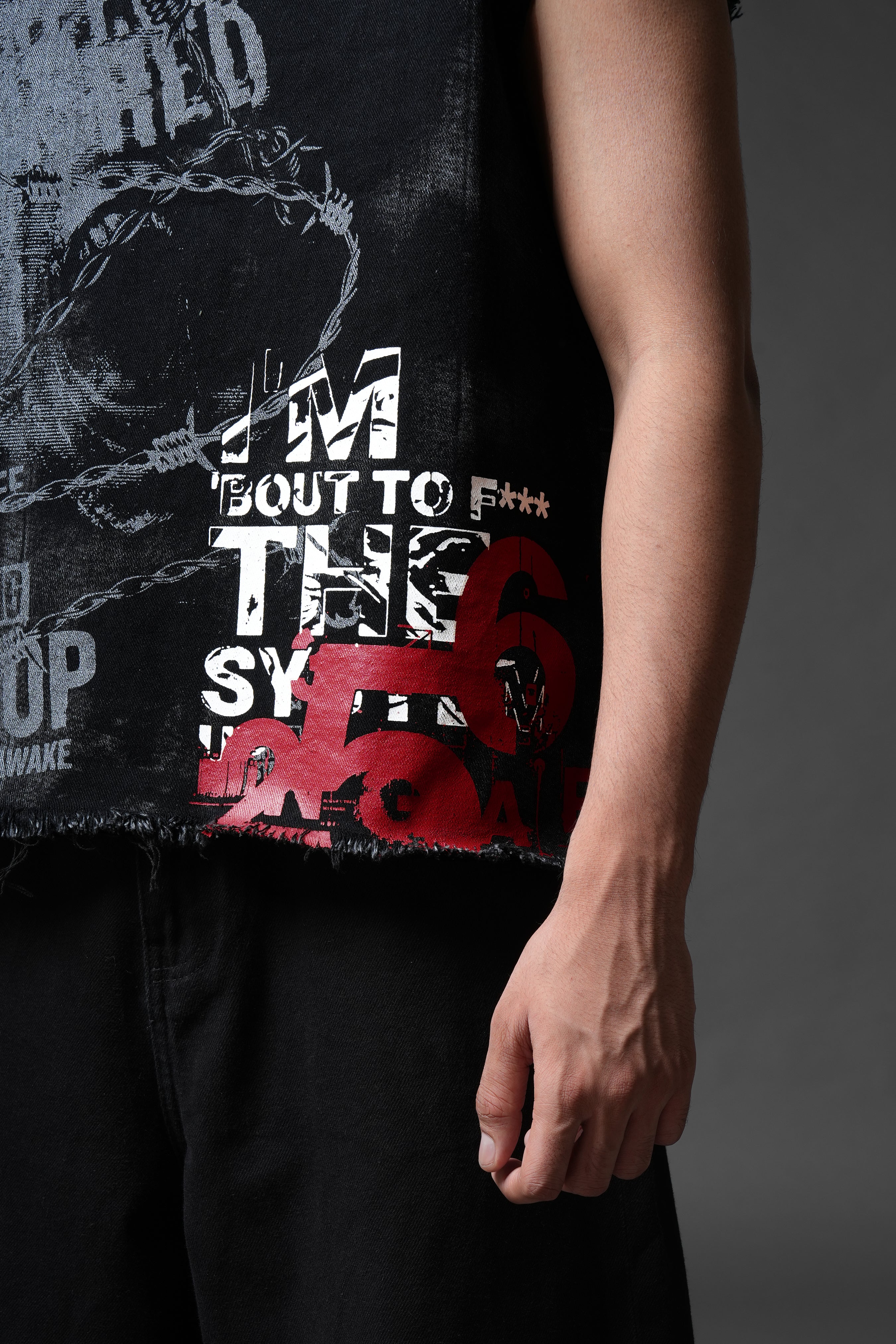 Bleeding Silence Denim Tank - Image 5