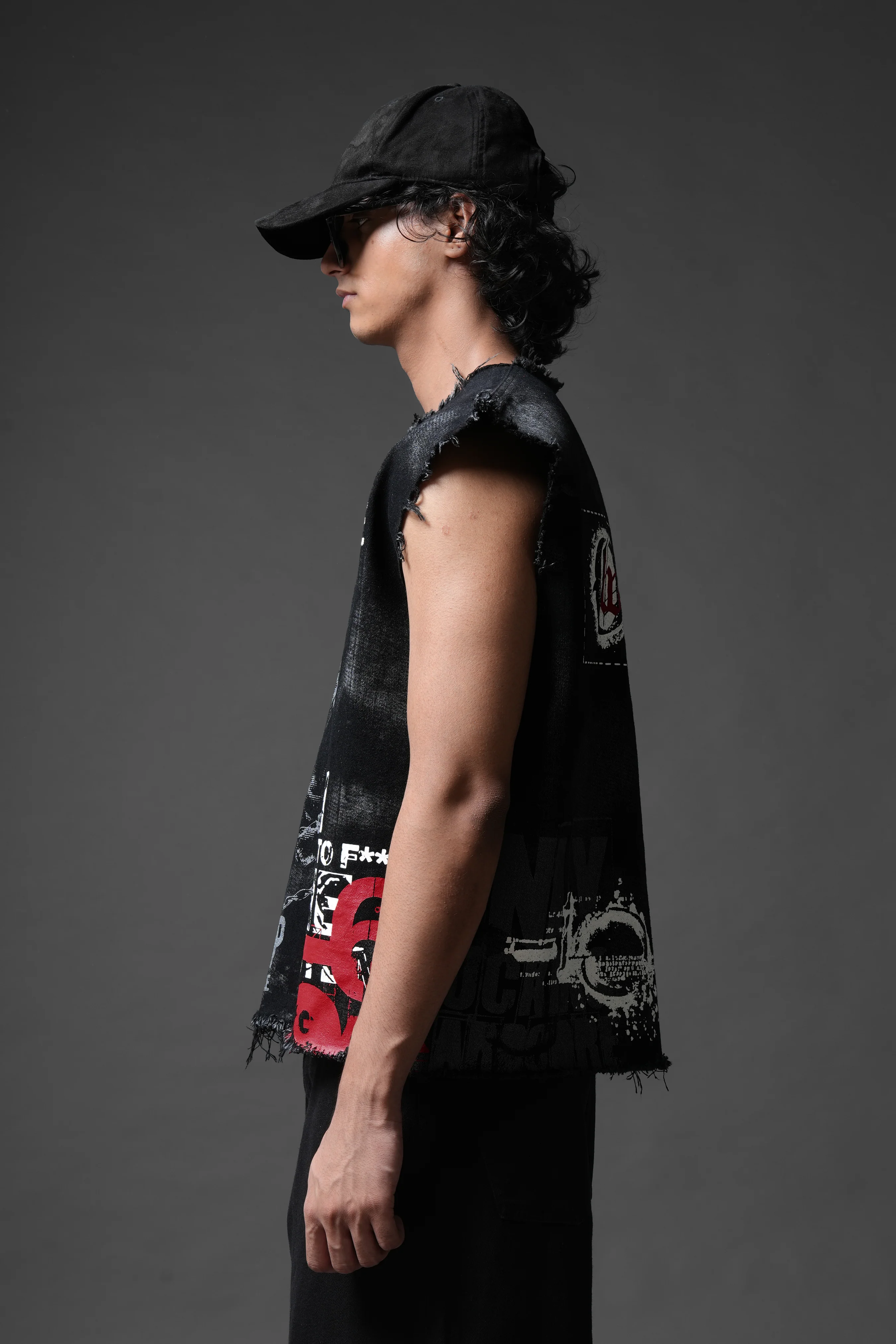 Bleeding Silence Denim Tank - Image 6