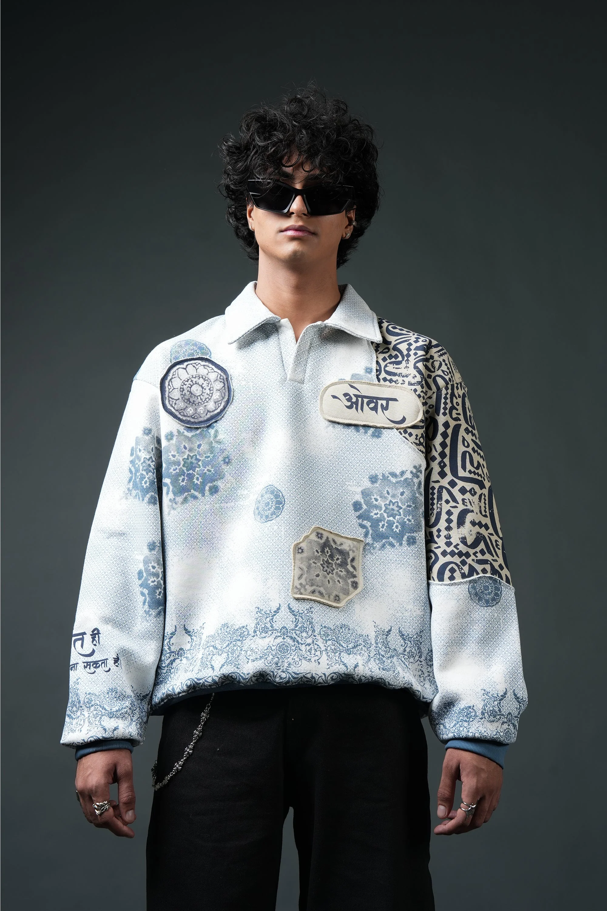 Ekanti-Kari Collared Sweatshirt